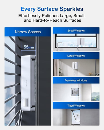 Robot Lavavetri ECOVACS WINBOT W2 OMNI con Stazione Portatile
