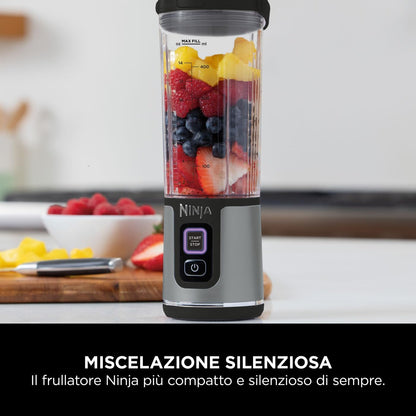 Ninja Blast BC151EUBK Frullatore Portatile Ricaricabile USB-C per Smoothie e Shake