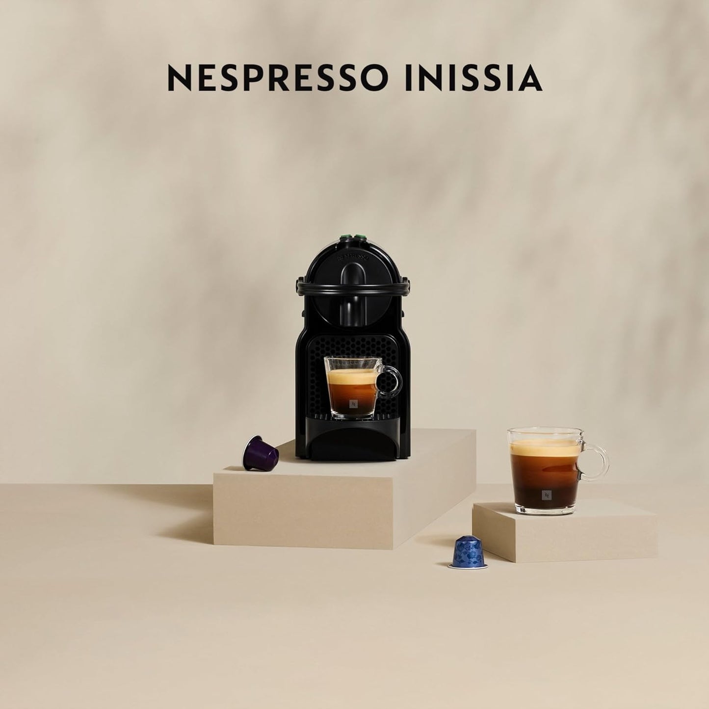Nespresso Inissia EN80.B (De'Longhi) - Macchina da Caffè Espresso a Capsule