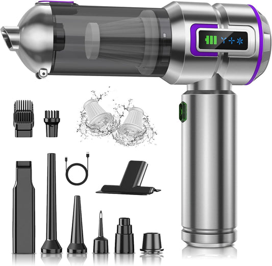 Vactidy Blitz V8 Aspirapolvere Senza Fili 25KPa con Spazzola LED e Svuotamento One-Touch