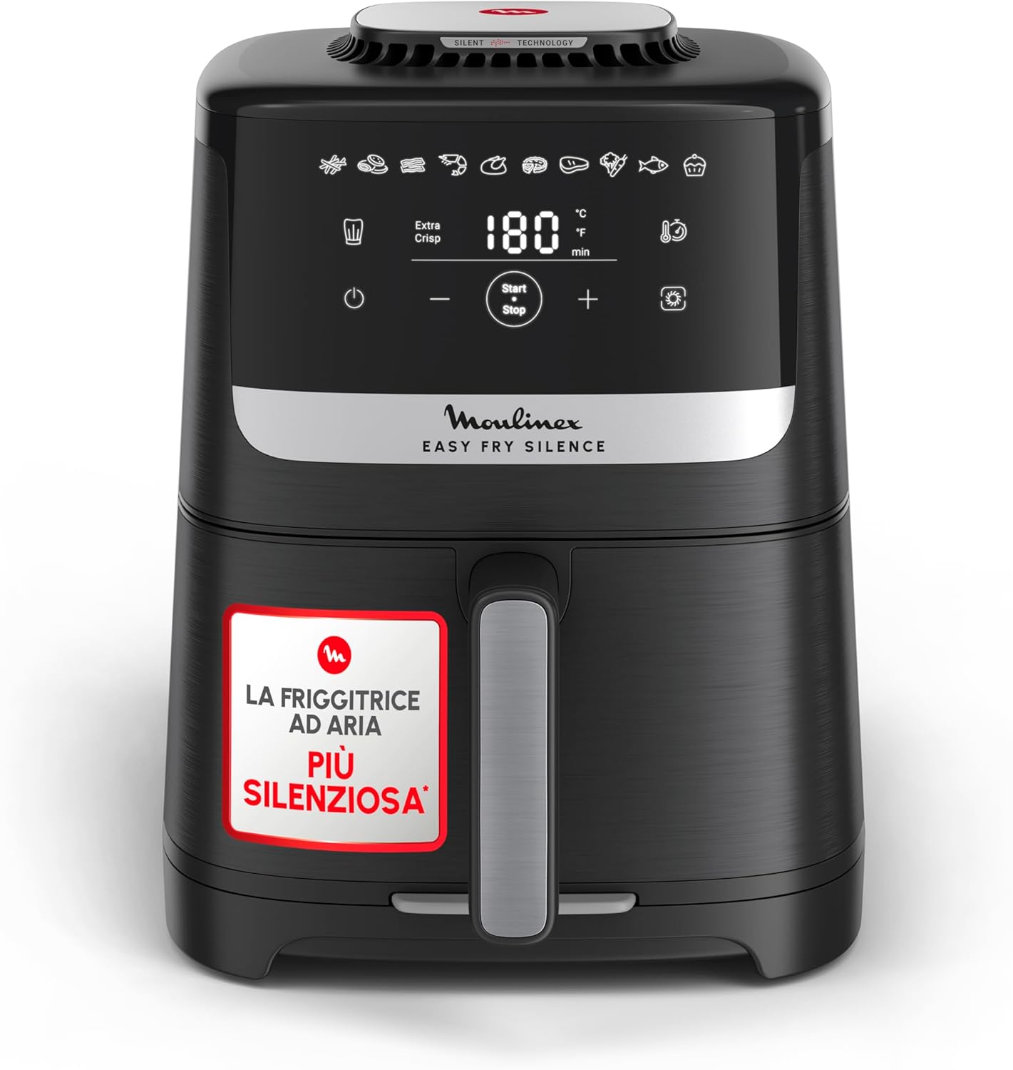 Lavastoviglie Moulinex Silence con Touchscreen Digitale – Programmi Automatici, Ultra Silenziosa, Design Moderno ed Efficienza Energetica