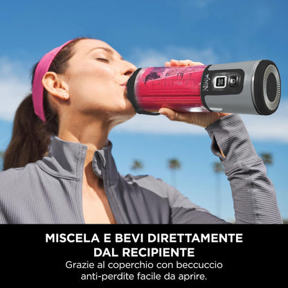 Ninja Blast BC151EUBK Frullatore Portatile Ricaricabile USB-C per Smoothie e Shake